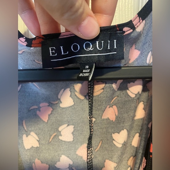 Eloquii Parisian Petals Full Sleeve Wrap Dress Size 4X - Picture 6 of 7